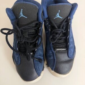 Jordan Kids Navy and Black Sneakers